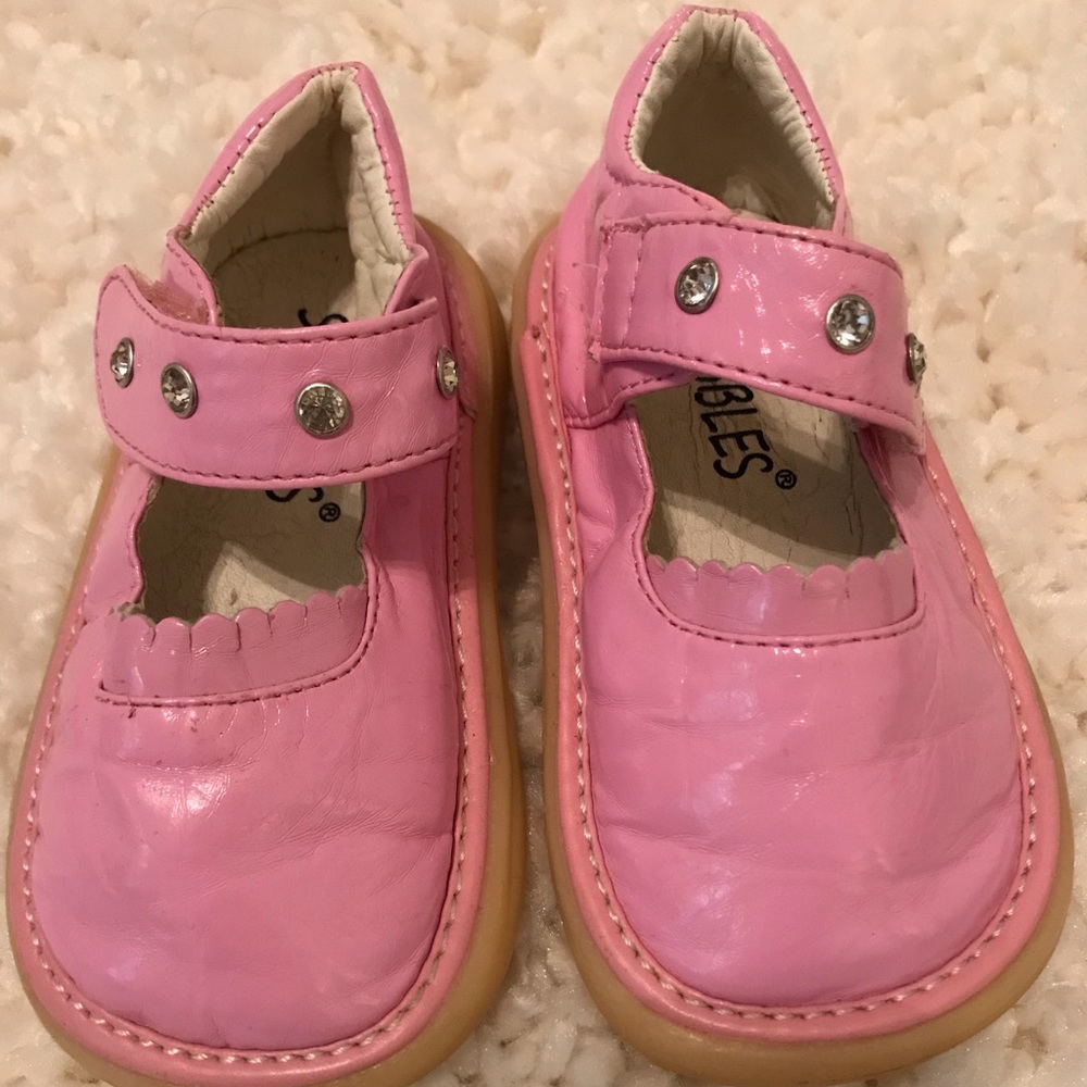 Pink Mary Janes Scribbles shoes